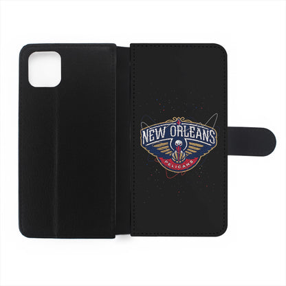 New Orleans Pelicans Abstract Flip Wallet Phone Case