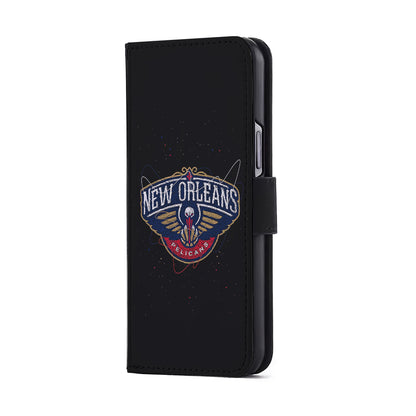 New Orleans Pelicans Abstract Flip Wallet Phone Case