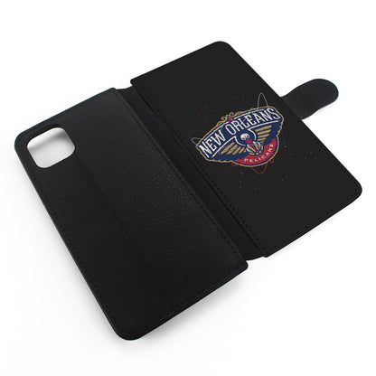 New Orleans Pelicans Abstract Flip Wallet Phone Case