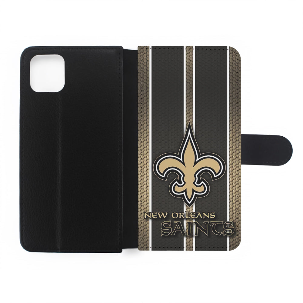 New Orleans Saints Logo Flip Wallet Phone Case