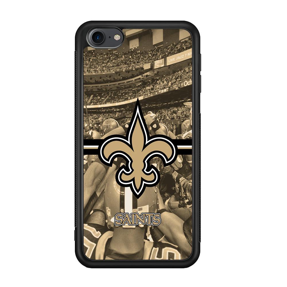 New Orleans Saints Winning The Game iPod Touch 6 Case-Rubber Black (2D Case)-Oxvistore