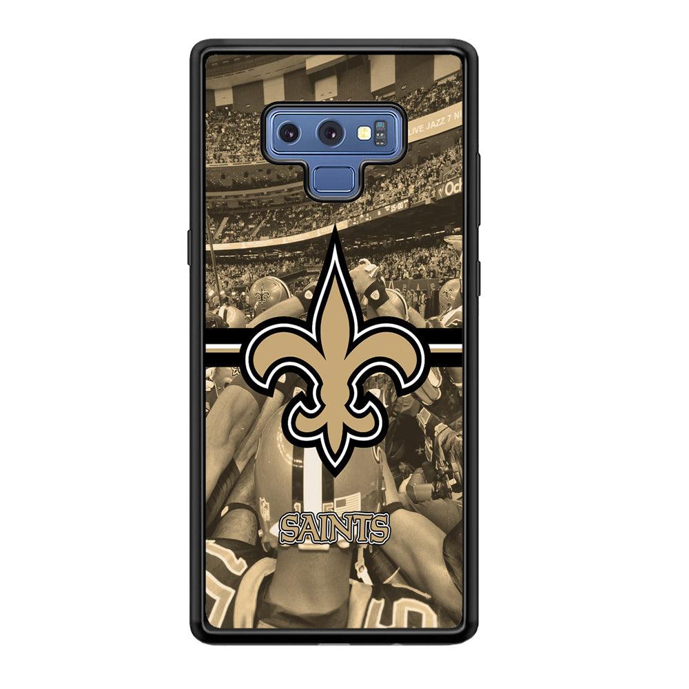 New Orleans Saints Winning The Game Samsung Galaxy Note 9 Case-Rubber Black (2D Case)-Oxvistore