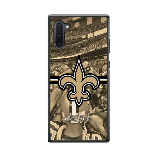 New Orleans Saints Winning The Game Samsung Galaxy Note 10 Case-Rubber Black (2D Case)-Oxvistore