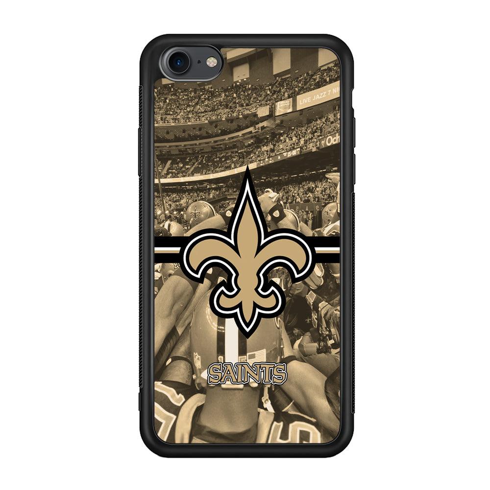 New Orleans Saints Winning The Game iPhone 7 Case-Rubber Black (2D Case)-Oxvistore