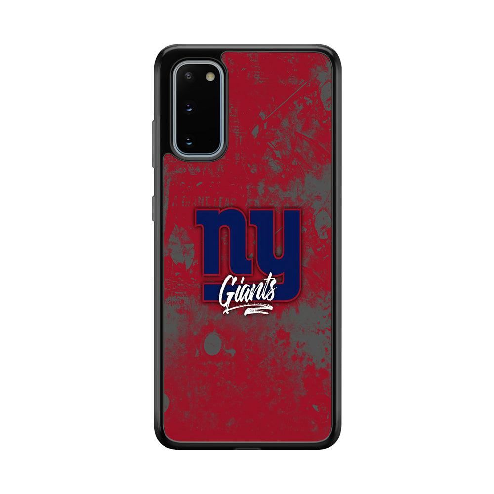 New York Giants Shadows of Passion Samsung Galaxy S20 Case-Rubber Black (2D Case)-Oxvistore