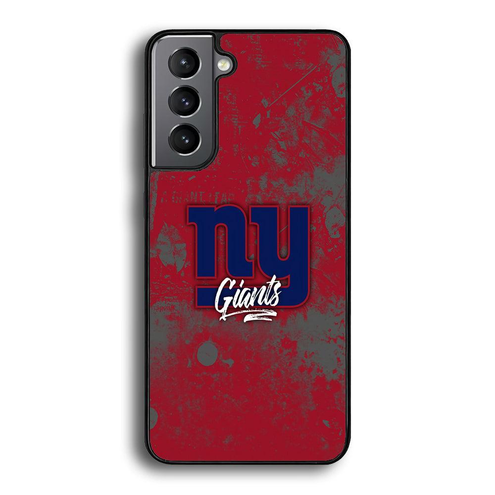 New York Giants Shadows of Passion Samsung Galaxy S22 Case-Rubber Black (2D Case)-Oxvistore