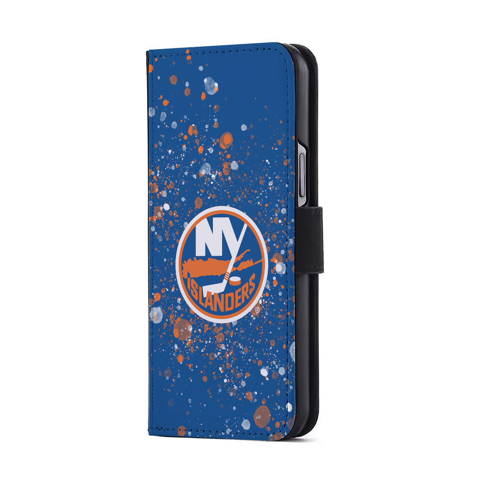 New York Islanders Art Flip Wallet Phone Case