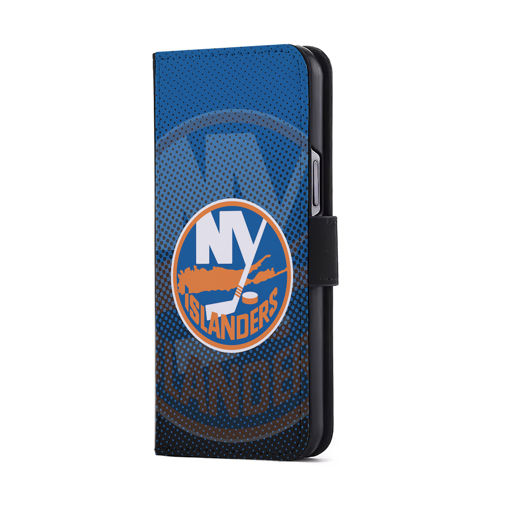 New York Islanders Logo Flip Wallet Phone Case