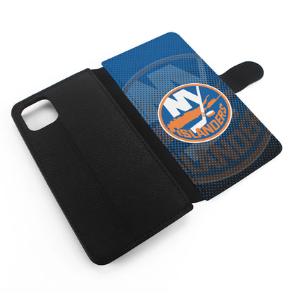 New York Islanders Logo Flip Wallet Phone Case