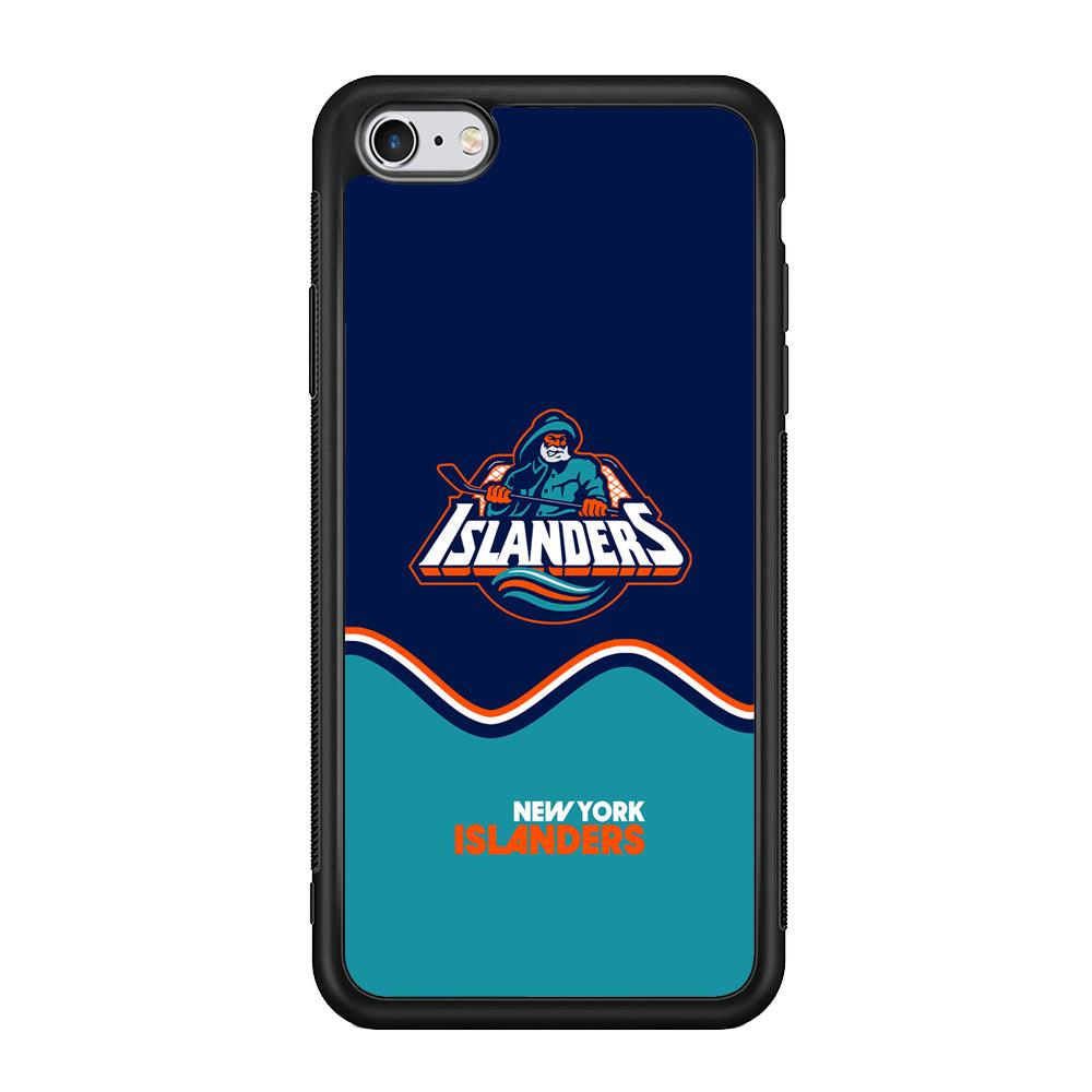 New York Islanders Waving The Ice iPhone 6 Plus | 6s Plus Case-Rubber Black (2D Case)-Oxvistore