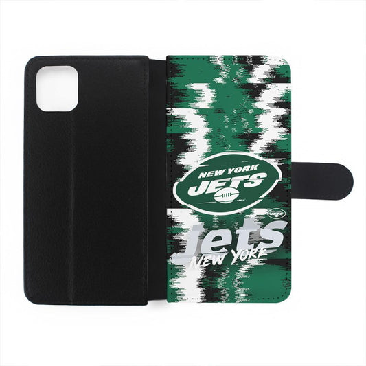New York Jets Abstract Color Flip Wallet Phone Case-Oxvistore