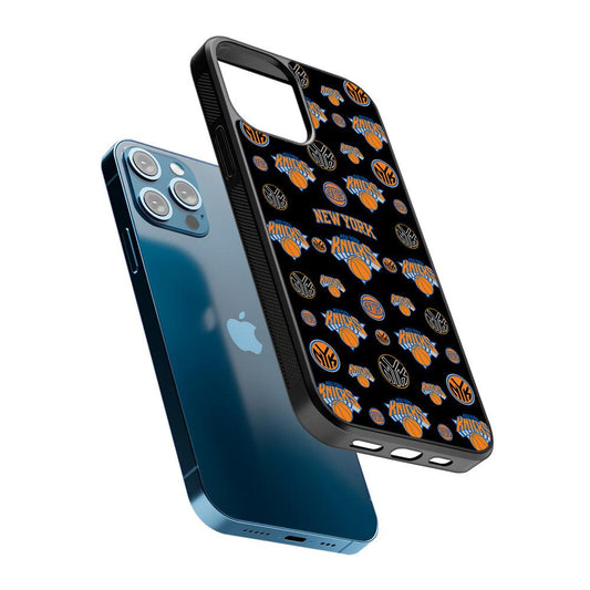 New York Knicks Pattern 2D Rubber Phone Case-Oxvistore