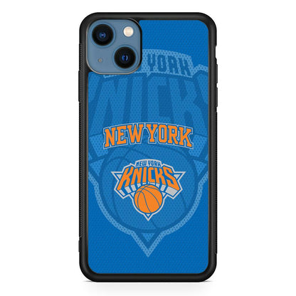 New York Knicks The Ball Blue Patern iPhone 13 Case-Oxvistore