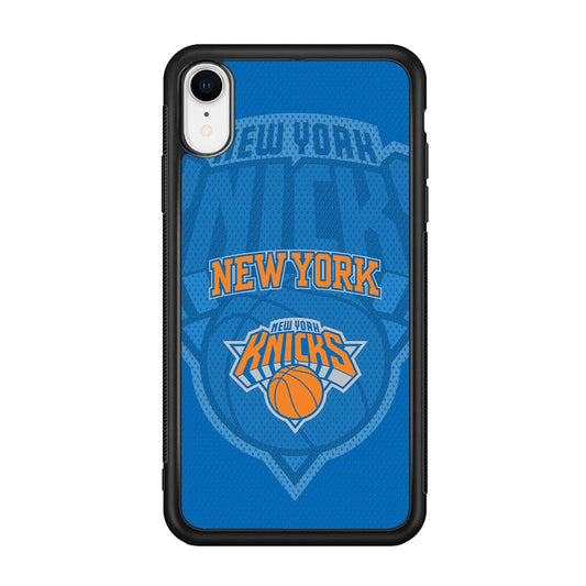 New York Knicks The Ball Blue Patern iPhone XR Case-Oxvistore