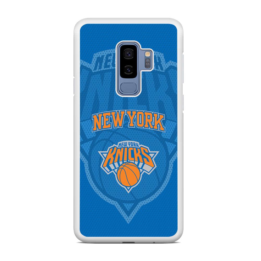 New York Knicks The Ball Blue Patern Samsung Galaxy S9 Plus Case-Oxvistore