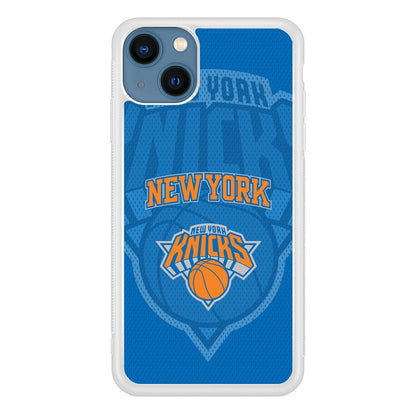 New York Knicks The Ball Blue Patern iPhone 14 Case-Oxvistore