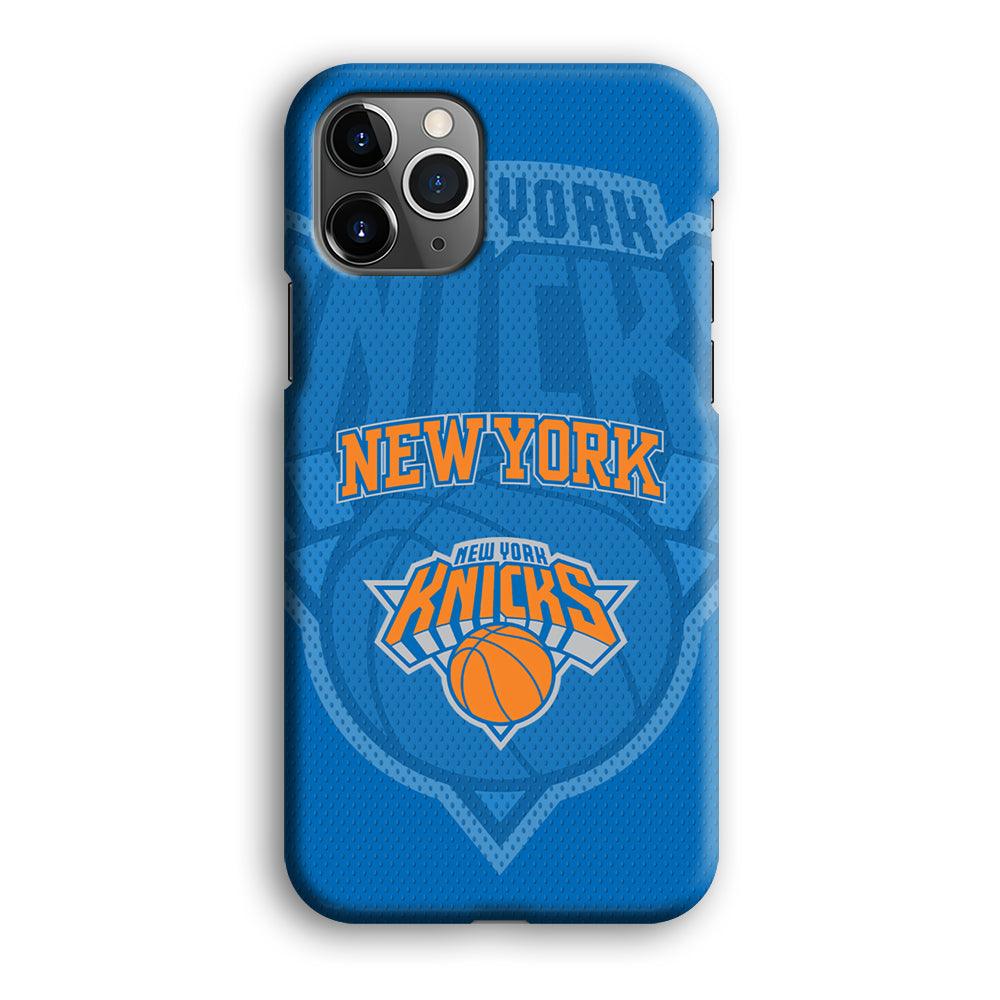 New York Knicks The Ball Blue Patern iPhone 12 Pro Max Case-Oxvistore