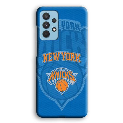 New York Knicks The Ball Blue Patern Samsung Galaxy A32 Case-Oxvistore