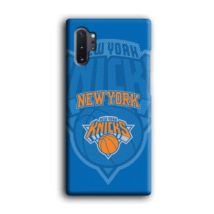 New York Knicks The Ball Blue Patern Samsung Galaxy Note 10 Plus Case-Oxvistore