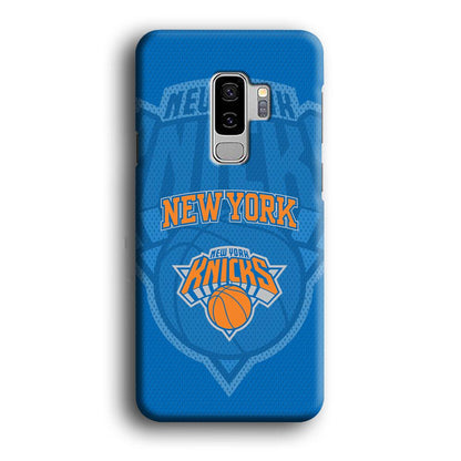 New York Knicks The Ball Blue Patern Samsung Galaxy S9 Plus Case-Oxvistore