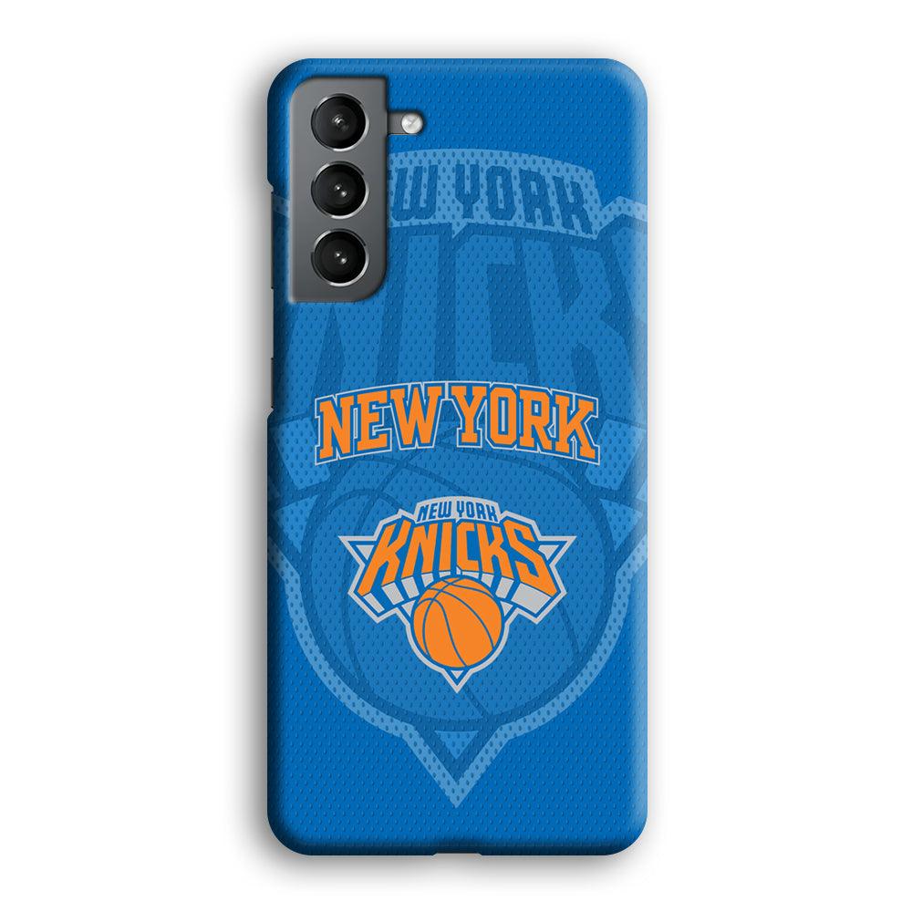 New York Knicks The Ball Blue Patern Samsung Galaxy S21 Plus Case-Oxvistore