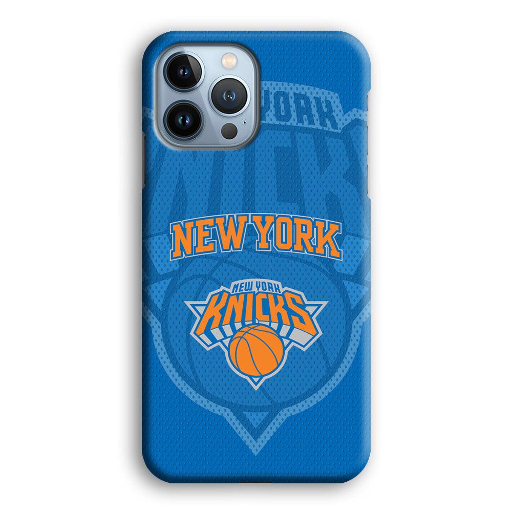 New York Knicks The Ball Blue Patern iPhone 14 Pro Case-Oxvistore