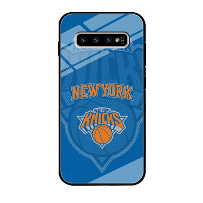 New York Knicks The Ball Blue Patern Samsung Galaxy S10 Plus Case-Oxvistore