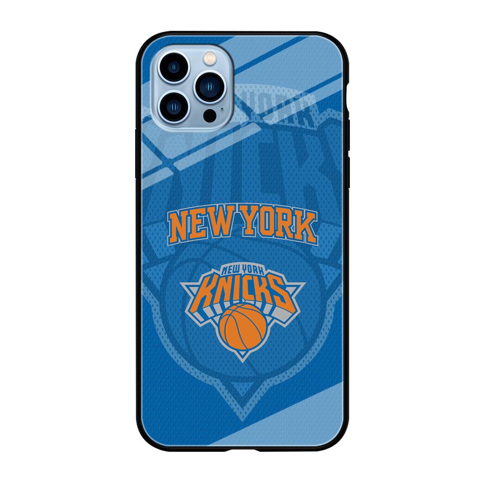 New York Knicks The Ball Blue Patern iPhone 12 Pro Max Case-Oxvistore