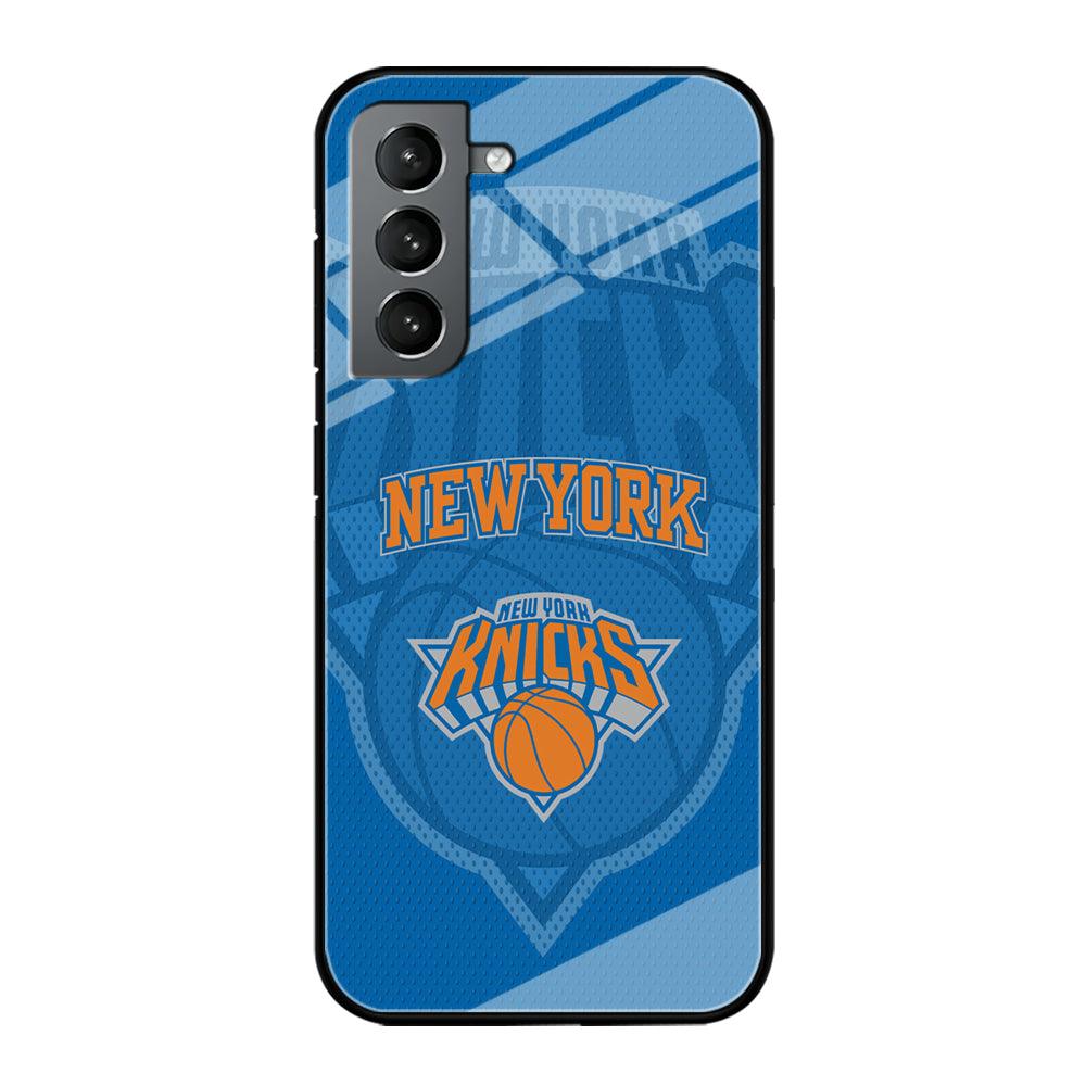 New York Knicks The Ball Blue Patern Samsung Galaxy S21 Plus Case-Oxvistore