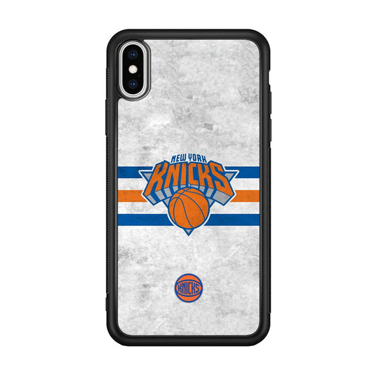 New York Knicks on Old Wall iPhone X Case-Oxvistore