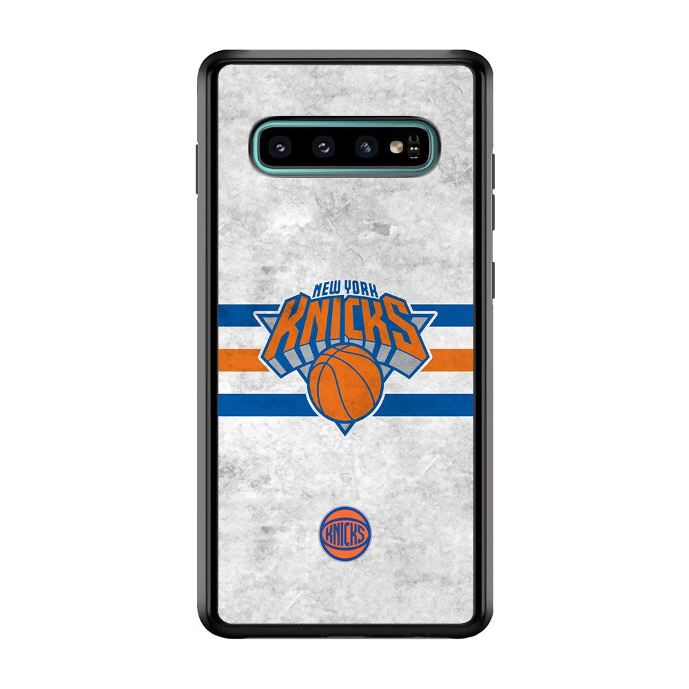 New York Knicks on Old Wall Samsung Galaxy S10 Plus Case-Oxvistore