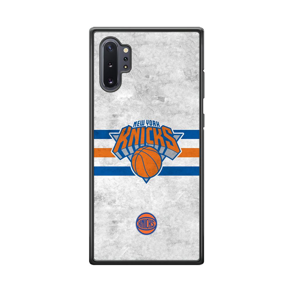 New York Knicks on Old Wall Samsung Galaxy Note 10 Plus Case-Oxvistore