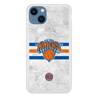 New York Knicks on Old Wall iPhone 15 Plus Case-Oxvistore