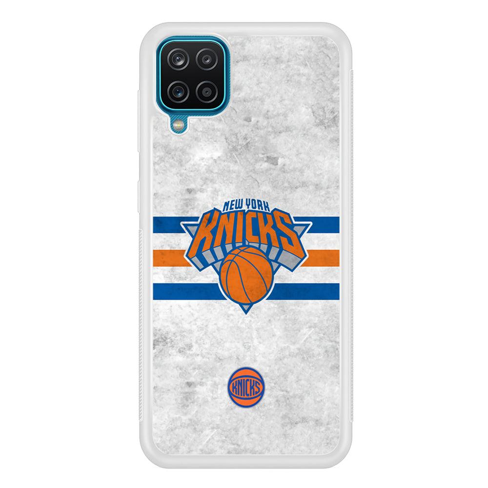 New York Knicks on Old Wall Samsung Galaxy A12 Case-Oxvistore