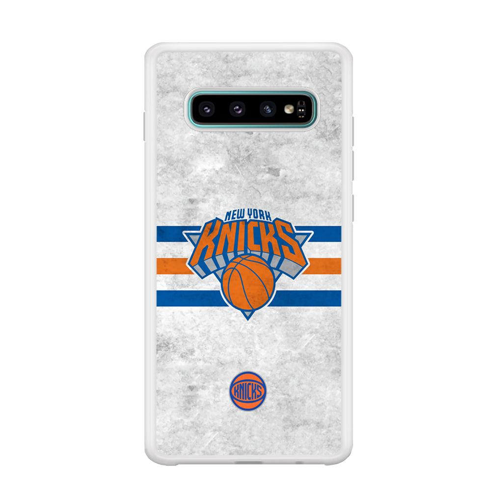 New York Knicks on Old Wall Samsung Galaxy S10 Plus Case-Oxvistore