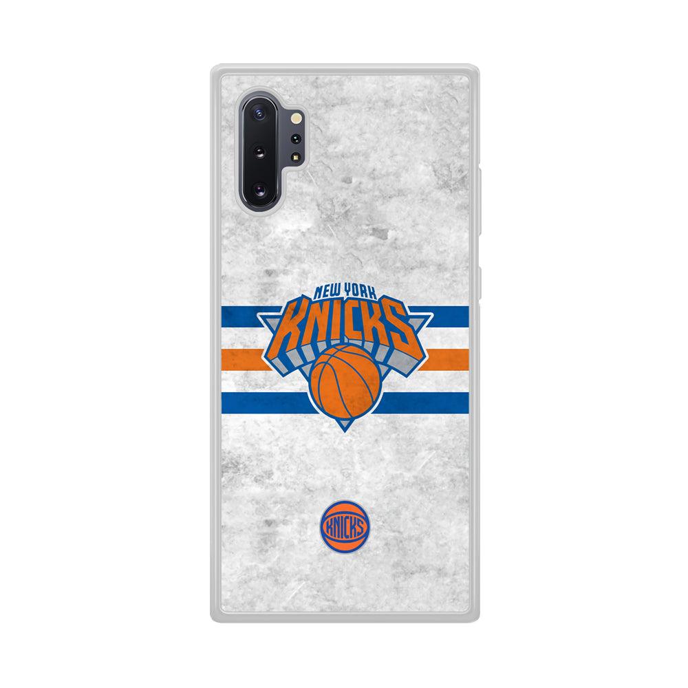 New York Knicks on Old Wall Samsung Galaxy Note 10 Plus Case-Oxvistore