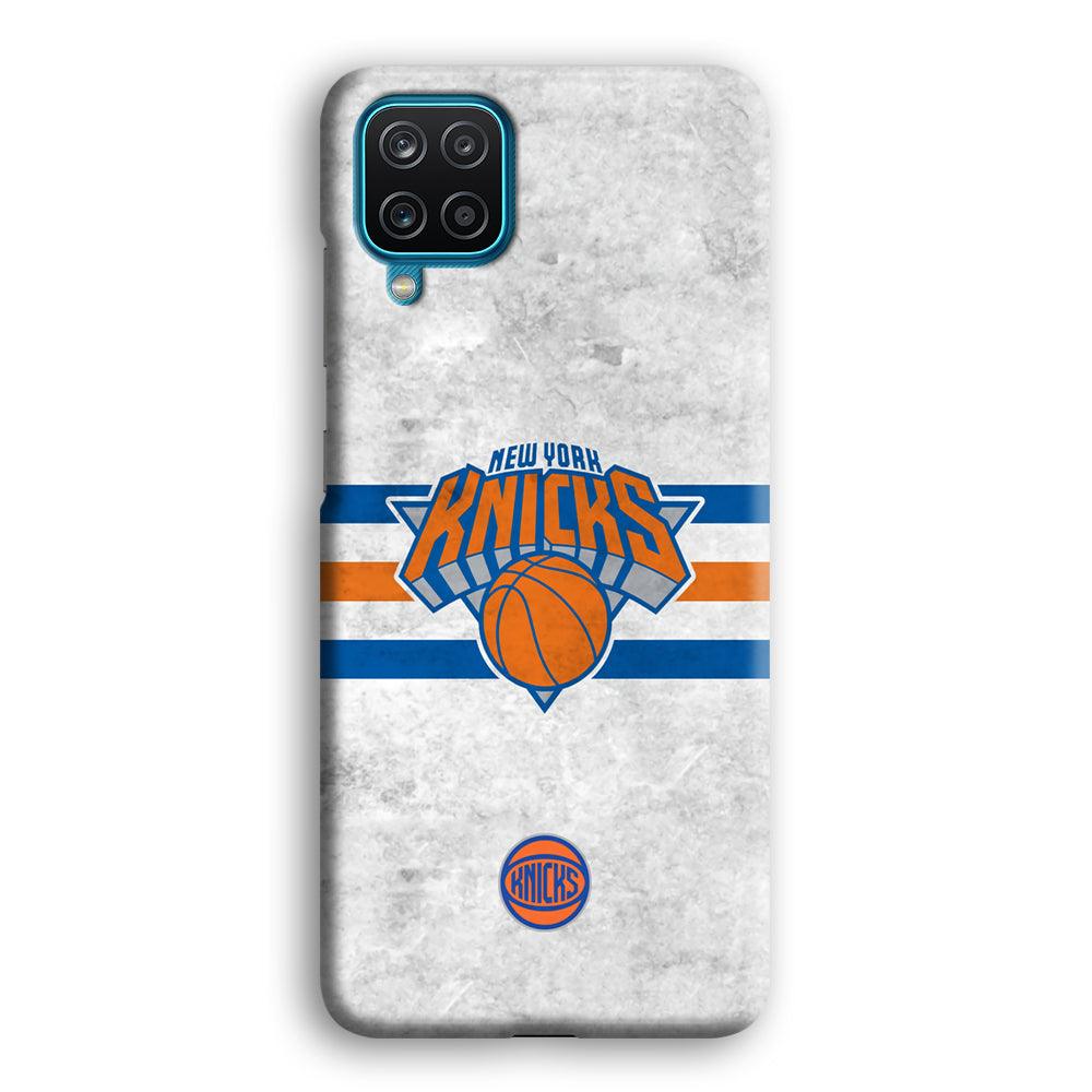 New York Knicks on Old Wall Samsung Galaxy A12 Case-Oxvistore