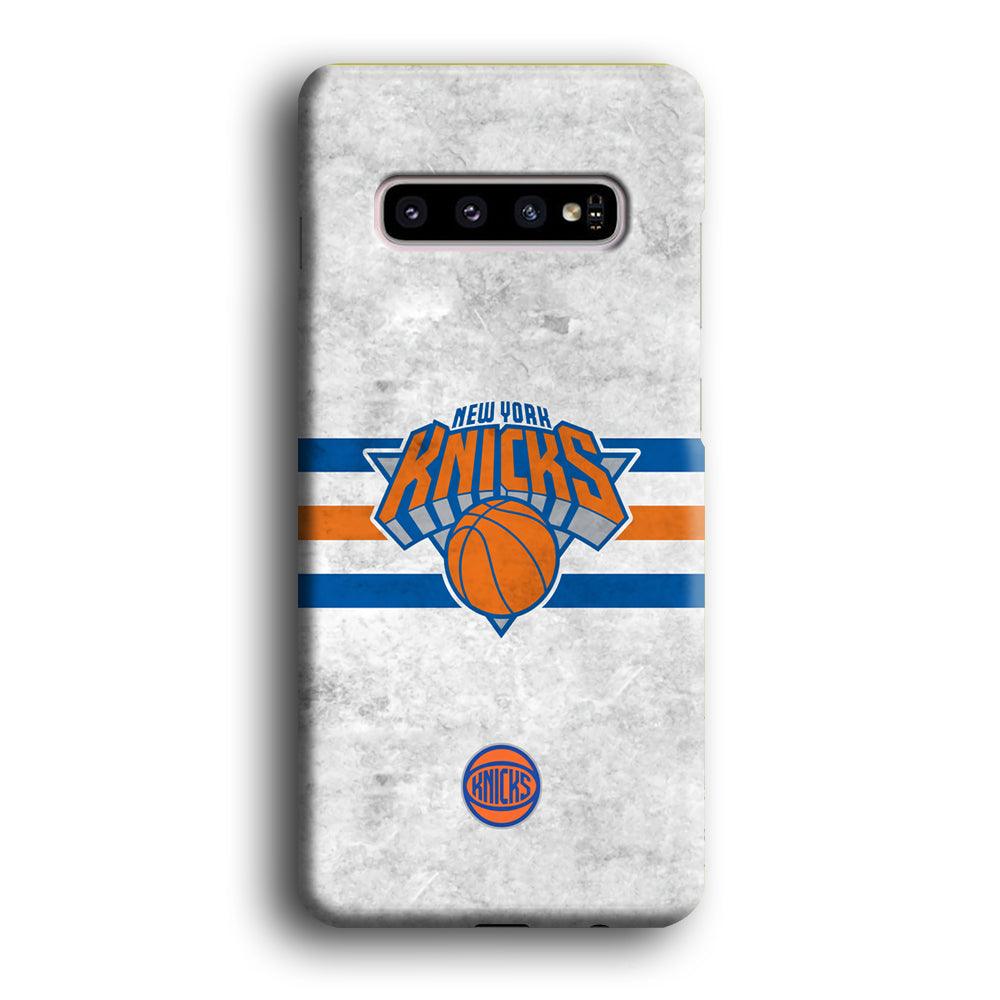 New York Knicks on Old Wall Samsung Galaxy S10 Plus Case-Oxvistore