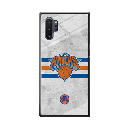 New York Knicks on Old Wall Samsung Galaxy Note 10 Plus Case-Oxvistore