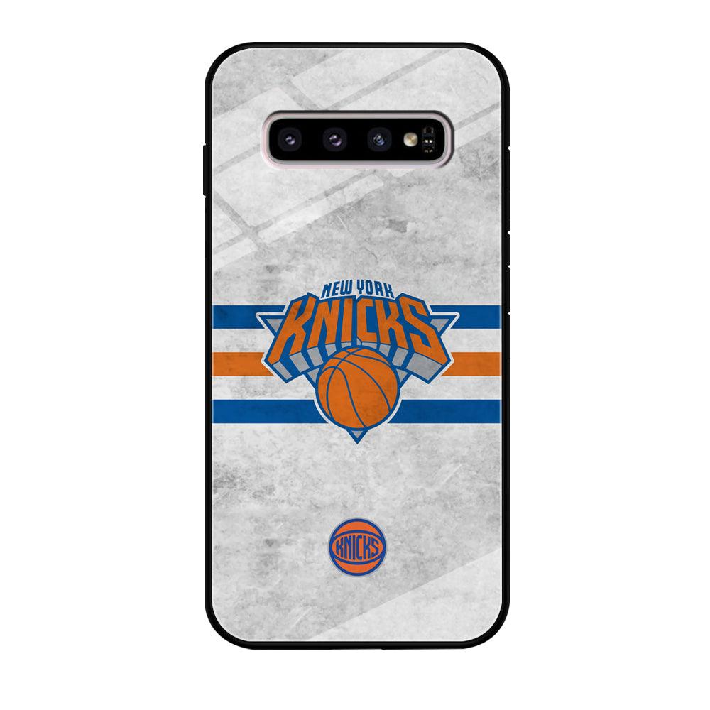 New York Knicks on Old Wall Samsung Galaxy S10 Plus Case-Oxvistore