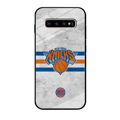 New York Knicks on Old Wall Samsung Galaxy S10 Plus Case-Oxvistore