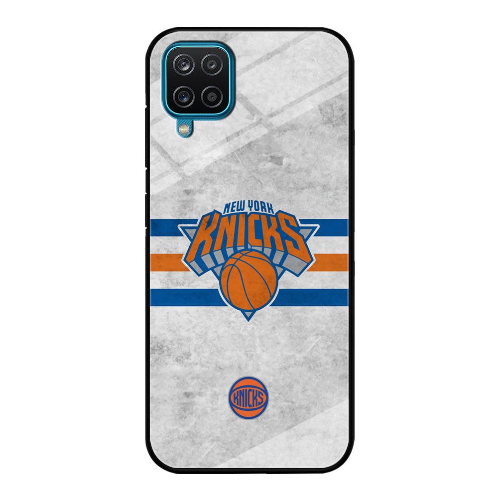 New York Knicks on Old Wall Samsung Galaxy A12 Case-Oxvistore