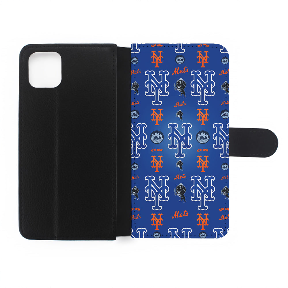 New York Mets Logo Flip Wallet Phone Case