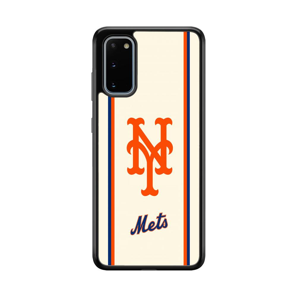New York Mets Meet The Light Samsung Galaxy S20 Case-Rubber Black (2D Case)-Oxvistore