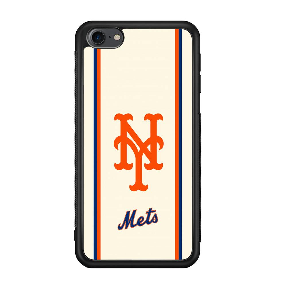 New York Mets Meet The Light iPod Touch 6 Case-Rubber Black (2D Case)-Oxvistore