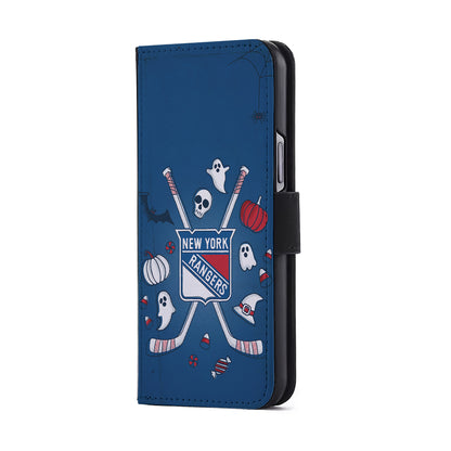 New York Rangers Logo Flip Wallet Phone Case