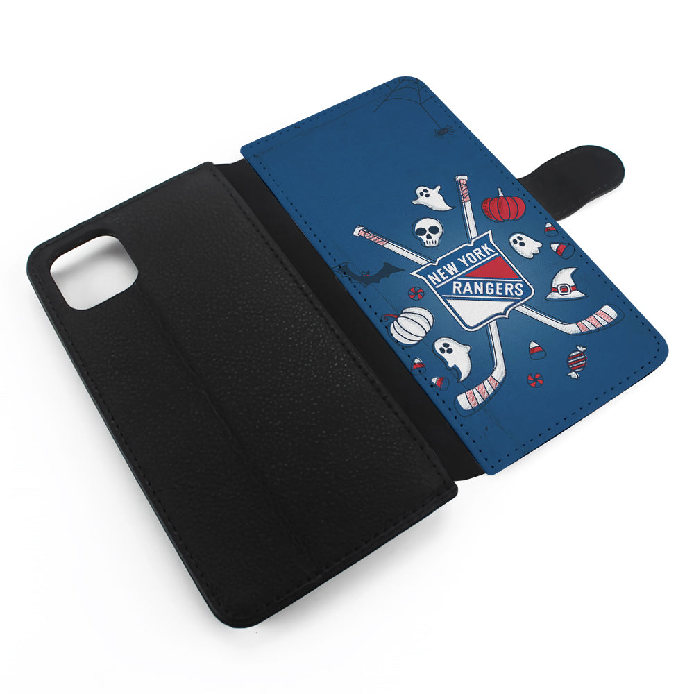 New York Rangers Logo Flip Wallet Phone Case