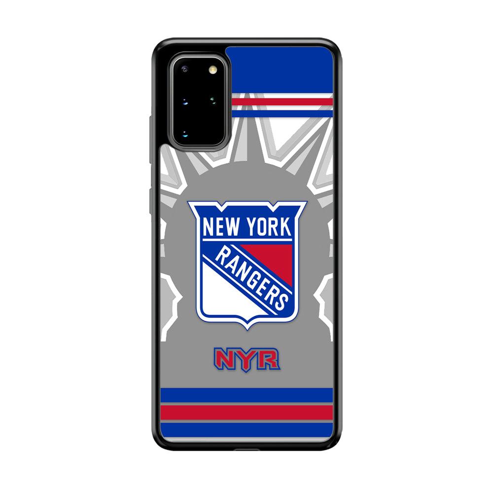 New York Rangers Struggle for The People Samsung Galaxy S20 Plus Case-Rubber Black (2D Case)-Oxvistore