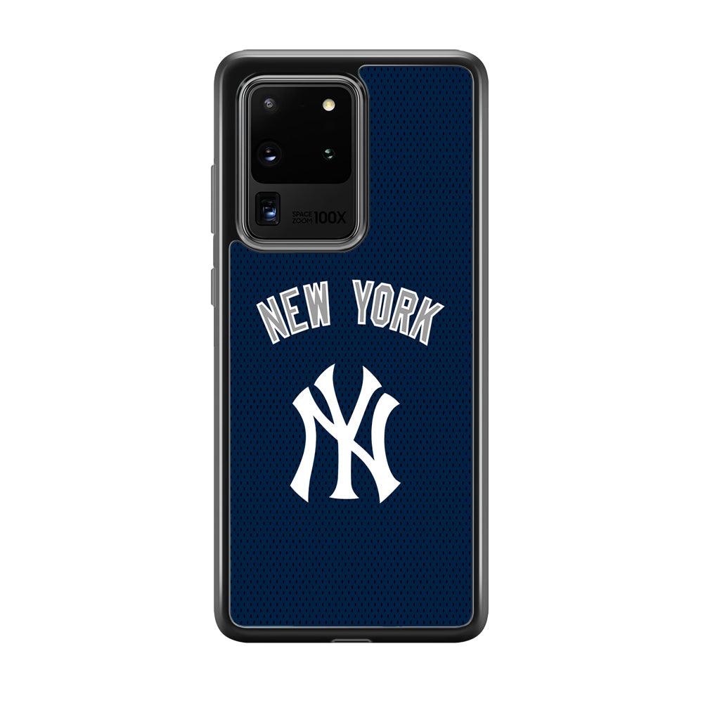 New York Yankees Back to Competing Samsung Galaxy S20 Ultra Case-Rubber Black (2D Case)-Oxvistore