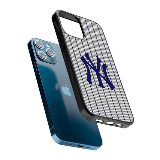 New York Yankees Logo 2D Rubber Phone Case-Oxvistore